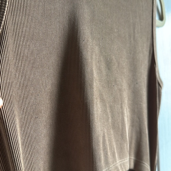 PRETTYGARDEN Women Summer Midi Bodycon Dresses Casual Crew Neck Side Slit Camel - Picture 10 of 10